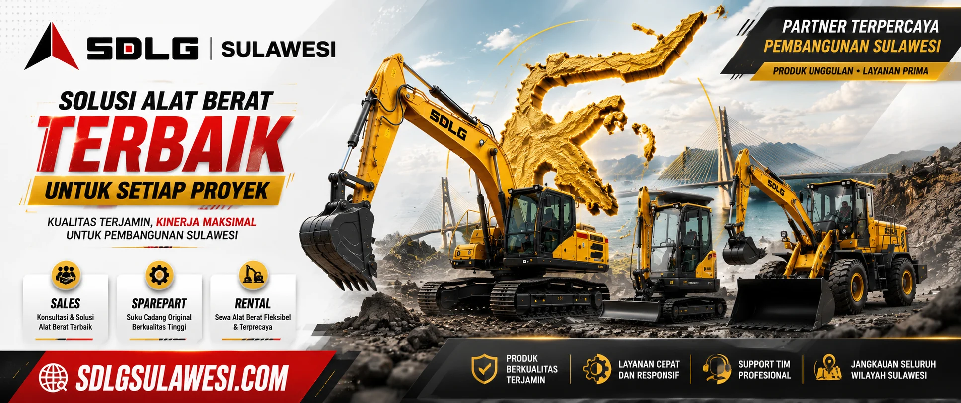 SDLG SULAWESI - ALAT BERAT SDLG SULAWESI - EXCAVATOR SULAWESI - ALAT BERAT MAKASSAR - EXCAVATOR MAKASSAR